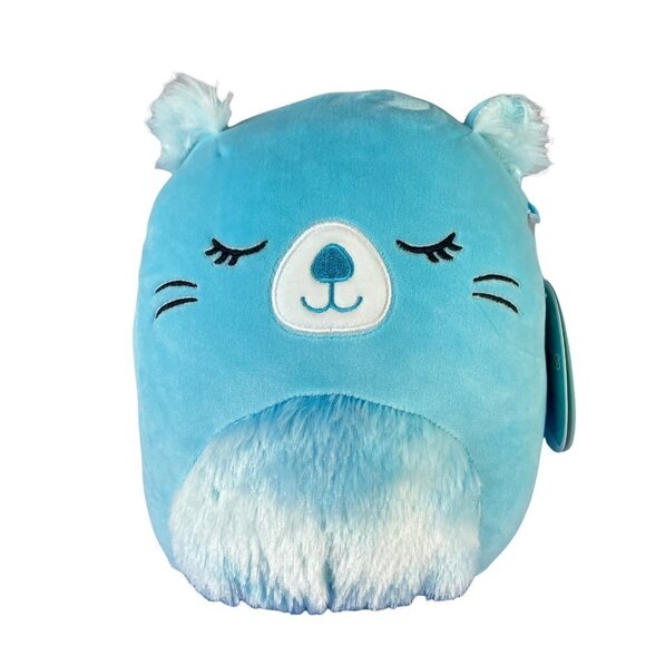 Squishmallows 8" Bara Beaver Soft Blue Fuzzy Belly Plush Kelly‎ Toy Stuffed Kids - Picture 1 of 6